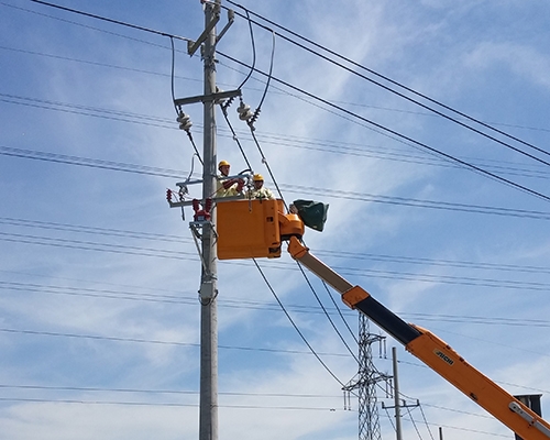 柱上二遥点带电搭接