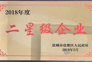 2018年度二星级企业