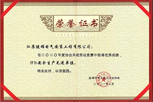 2020年度安全生产先进单位